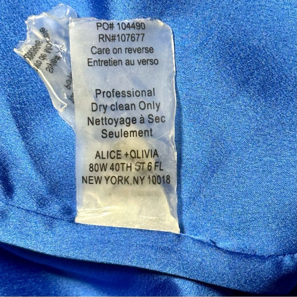 Alice + Olivia Scoop Josie Silk Mini Dress Sz S - Picture 6 of 7